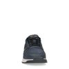 Dunkelblaue Ledersneaker