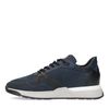 Dunkelblaue Ledersneaker