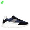 Vegane dunkelblaue Sneaker mit Details