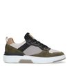 Grüne Ledersneaker mit Details
