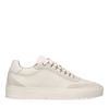 Offwhite Ledersneaker mit Veloursleder-Details
