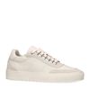 Offwhite Ledersneaker mit Veloursleder-Details
