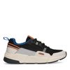 Schwarze Sneaker mit farbigen Details