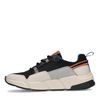 Schwarze Sneaker mit farbigen Details