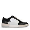 Schwarze Sneaker mit Veloursleder-Details