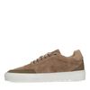 Taupefarbene Veloursleder-Sneaker