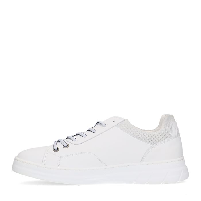 Weiße Ledersneaker