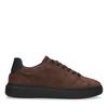 Dunkelbraune Nubuk-Sneaker