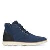 Dunkelblaue Schnürboots aus Nubukleder
