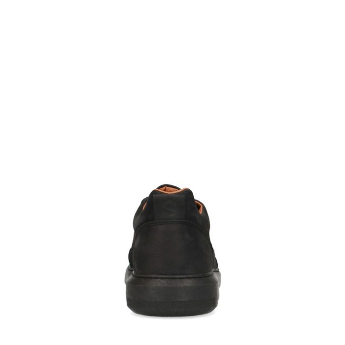 Schwarze Sneaker aus Nubukleder