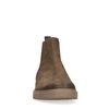 Taupefarbene Chelsea Boots aus Nubukleder