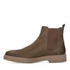 Taupefarbene Chelsea Boots aus Nubukleder