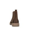 Taupefarbene Chelsea Boots aus Nubukleder