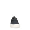 Schwarze Sneaker mit weißer Sohle