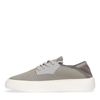 Taupefarbene Sneaker mit weißer Sohle