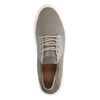 Taupefarbene Sneaker mit weißer Sohle