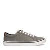 Graue Canvas-Schnürschuhe