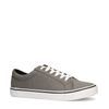 Graue Canvas-Schnürschuhe
