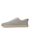 Beigefarbene Canvas-Sneaker mit Print