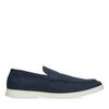 Dunkelblaue Leinen-Loafer