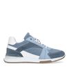 Blaue Veloursleder-Sneaker mit Details