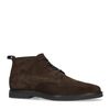 Braune Schnürboots aus Veloursleder