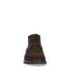Braune Schnürboots aus Veloursleder