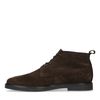 Braune Schnürboots aus Veloursleder