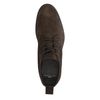 Braune Schnürboots aus Veloursleder
