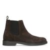 Braune Chelsea Boots aus Veloursleder