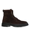 Braune Schnürboots aus Veloursleder