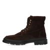 Braune Schnürboots aus Veloursleder