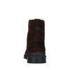 Braune Schnürboots aus Veloursleder