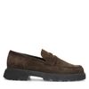 Braune Veloursleder-Loafer