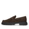 Braune Veloursleder-Loafer