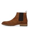 Kamelbraune Chelsea Boots aus Veloursleder