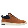 Cognacfarbene Veloursleder-Sneaker