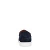 Dunkelblaue Veloursleder-Loafer