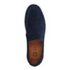 Dunkelblaue Loafer mit weißer Sohle