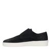 Dunkelblaue Monk-Sneaker aus Veloursleder