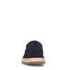 Dunkelblaue Veloursleder-Loafer