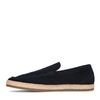 Dunkelblaue Veloursleder-Loafer