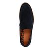 Dunkelblaue Veloursleder-Loafer