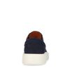 Dunkelblaue Veloursleder-Schnürschuhe