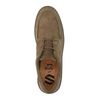 Dunkelgrüne Veloursleder-Sneaker