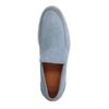 Hellblaue Veloursleder-Loafer