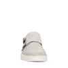 Hellgraue Monk-Sneaker aus Veloursleder