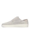 Hellgraue Monk-Sneaker aus Veloursleder