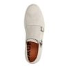 Hellgraue Monk-Sneaker aus Veloursleder