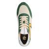 Offwhite Veloursleder-Sneaker mit farbigen Details